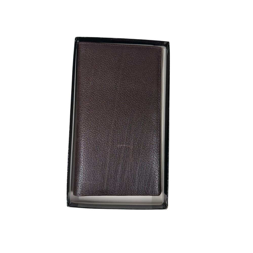 Vintage Elco LAMA CALF Leather Bi-Fold Wallet  Made In Italy 7"x4" NOS
